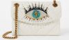 Kurt Geiger Leather Mini Kensington Eye schoudertas bone online kopen