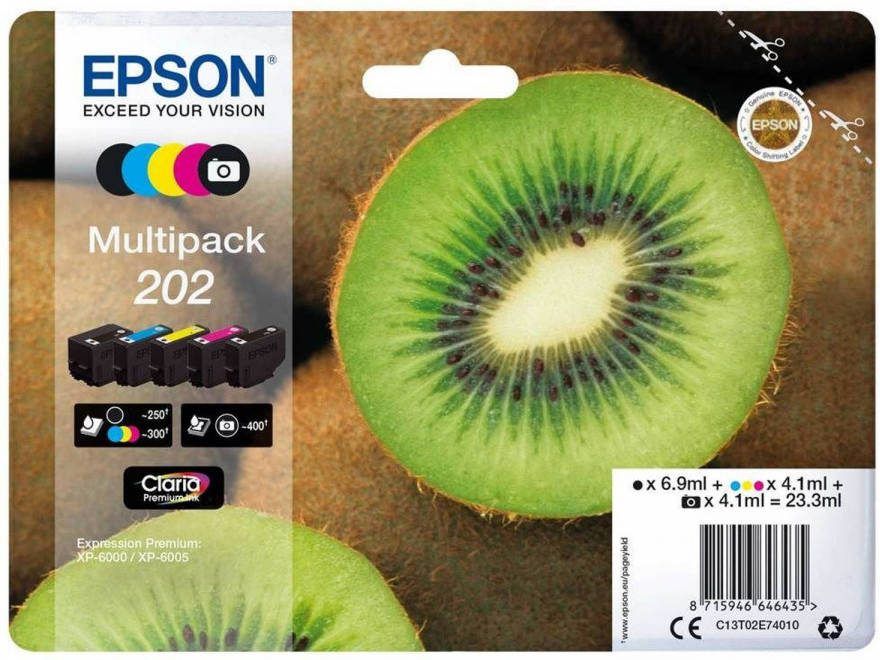 Epson 202 Multipack 5 kleuren Claria Premium Ink