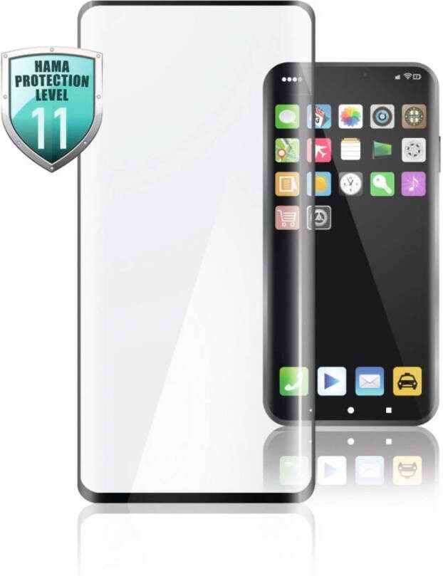 Hama 3d full screen beschermglas Voor Xiaomi Mi 10(Pro)5g Zwart