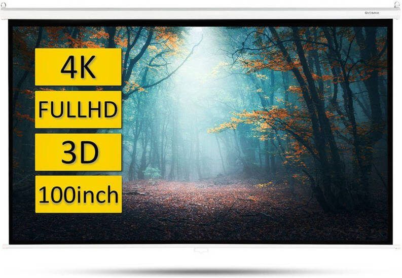 Overmax Screen 100 Semi Hangend Projectie Scherm Rolsysteem 100 Inch