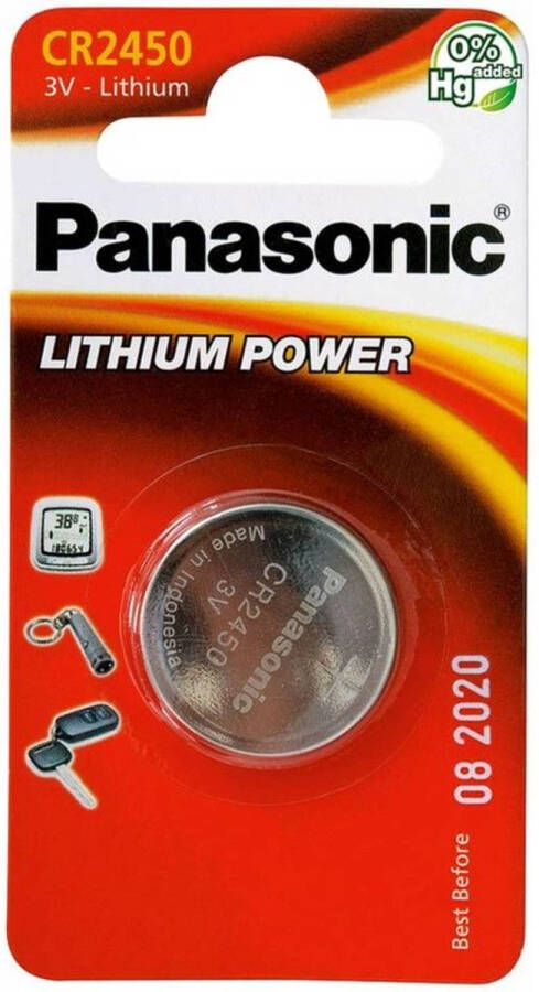 Panasonic Cr2450 Lithium Knoopcel 3v Blister