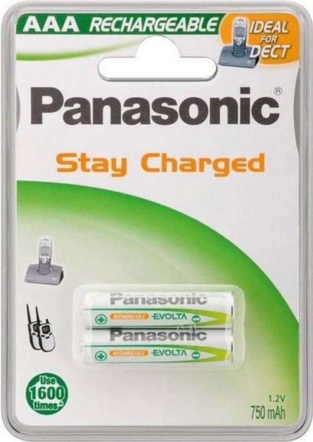 Panasonic Goobay Aaa 750mah Nikkel Metaal Hydride 750mah 1.2v Oplaadbare Batterij/accu
