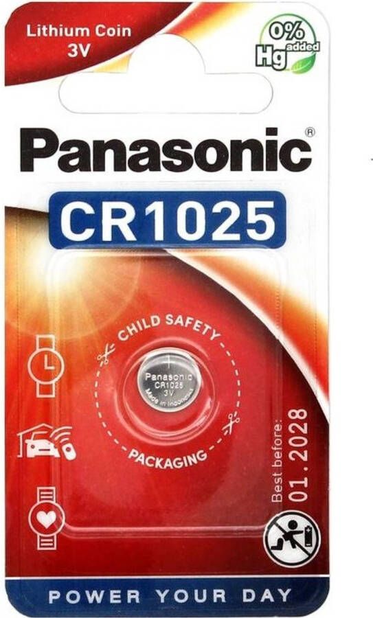 Panasonic Lithium Cr1025 3v Blister 1