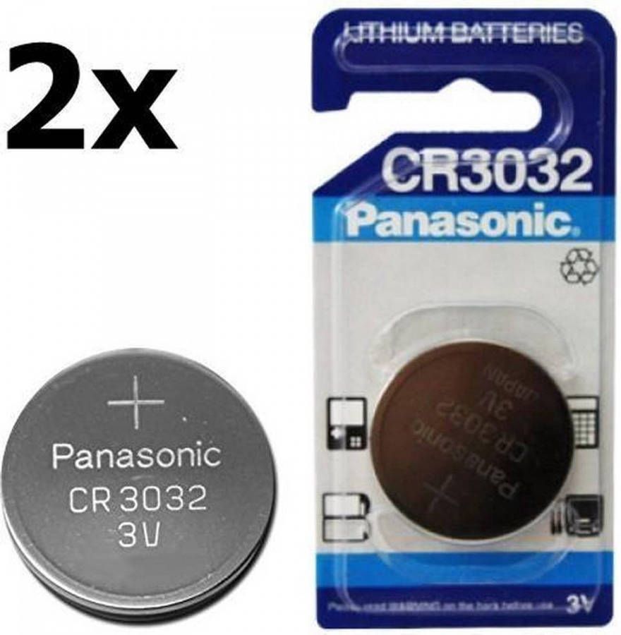 Panasonic Lithium Cr3032 500mah 3v Knoopcel Batterij 2 Stuks