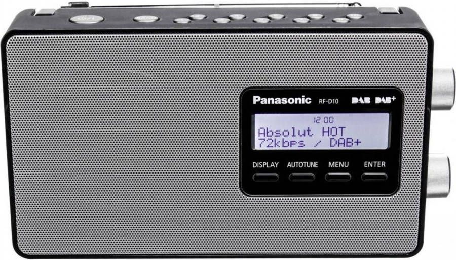 Panasonic Rf d10eg k Draagbare Dab+ Radio Zwart/zilver
