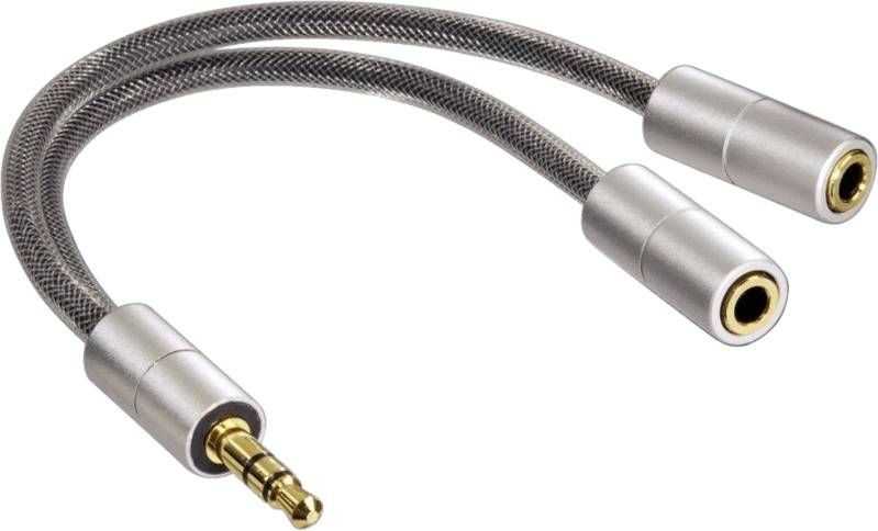 Hama AluLine 3, 5 mm audiosplitter