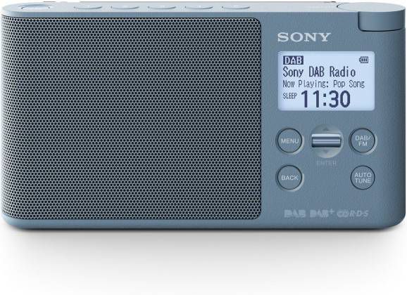 Sony XDR S41D draagbare DAB radio blauw online kopen