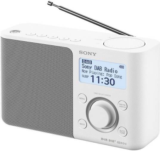 Sony XDR-S61DW draagbare digitale radio (wit) online kopen