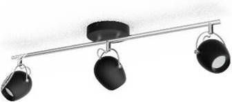 Philips Opbouwspot Rivano 3 lichts zwart 5061330P0