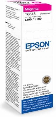 Epson inktfles T664, 6.500 pagina&apos, s, OEM C13T664340, magenta