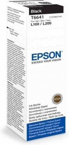 Epson T6641 zwart 70 ml 1 pack EcoTank o.a Voor ET 2650, ET4500