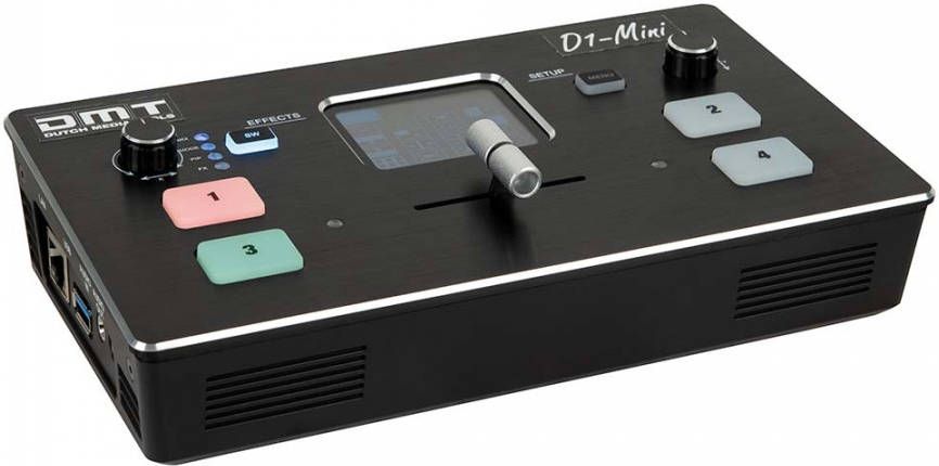 DMT D1 Mini Video Switcher 4 kanaals videomixer