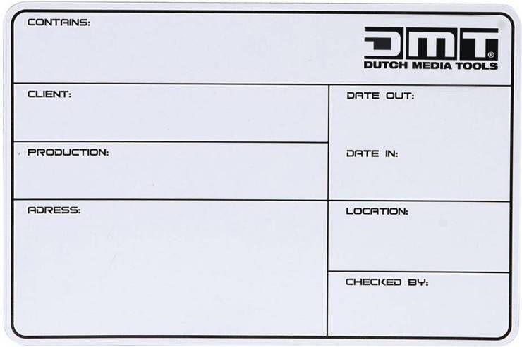 DMT Flightcase Label 113x170mm zelfklevend