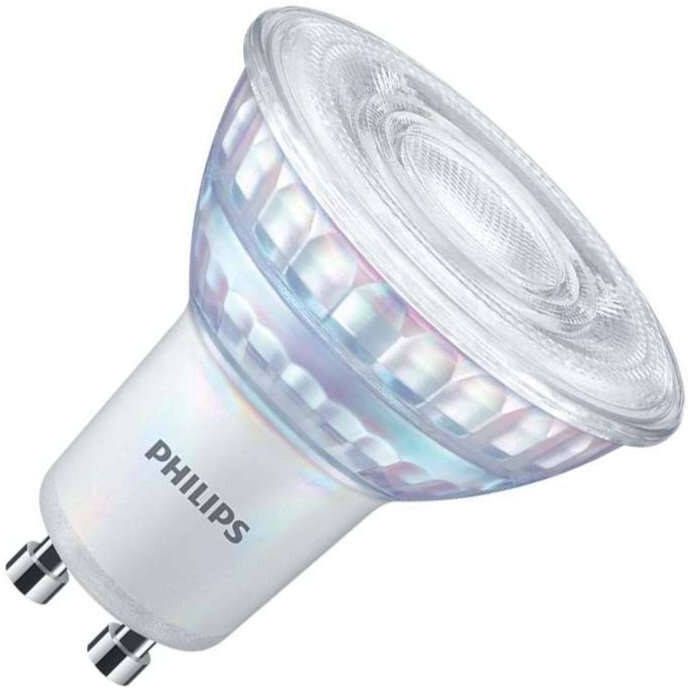 Philips Corepro LEDspot GU10 PAR16 4W 345lm 36D 827 Zeer Warm Wit | Dimbaar Vervangt 50W