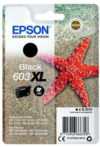 Epson inktcartridge 603 XL, 3, 4 ml, OEM C13T03A14010, zwart