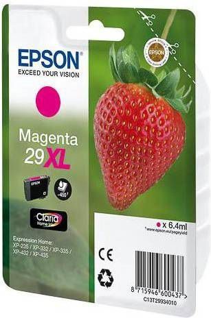 Epson Inktcartridge 29xl Magenta, 450 Pagina&apos, s Oem C13t29934012