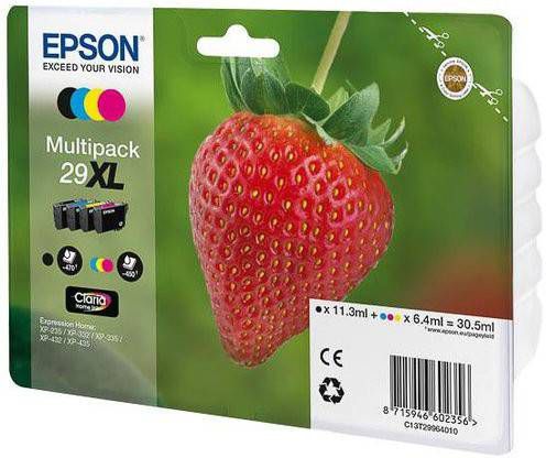 Epson inktcartridge 29XL, 450 470 pagina&apos, s, OEM C13T29964012, 4 kleuren