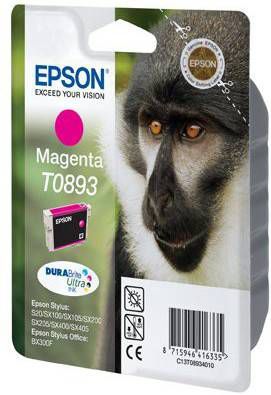 Epson inktcartridge T0893, 135 pagina&apos, s, OEM C13T08934011, magenta