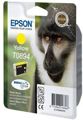 Epson inktcartridge T0894, 225 pagina&apos, s, OEM C13T08944011, geel