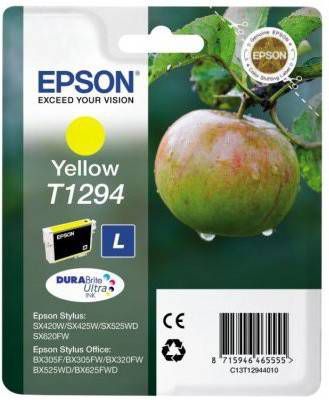 Epson inktcartridge T1294, 515 pagina&apos, s, OEM C13T12944012, geel