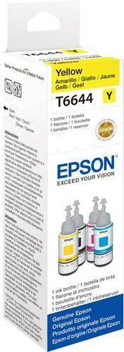Epson T6644 geel 70 ml 1 pack EcoTank o.a Voor ET 2650, ET4500