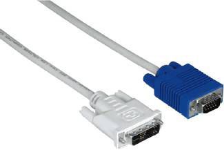 Hama VGA naar DVI kabel IT 1.8 meter Presenter Grijs