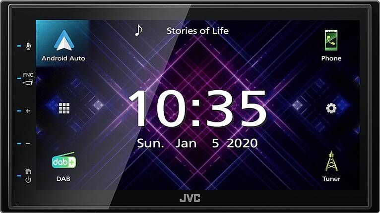 JVC KW M565DBT Autoradio Dubbel din DAB+ Apple CarPlay Android Auto