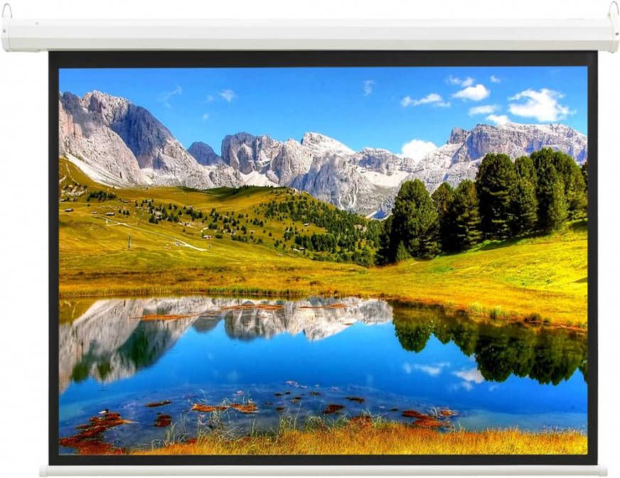 VidaXL Projectiescherm Met Afstandsbediening Elektrisch 1 59&apos, &apos