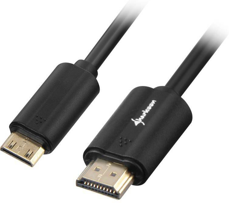 Sharkoon HDMI > mini HDMI 2.0 kabel, 1, 0 meter Adapter