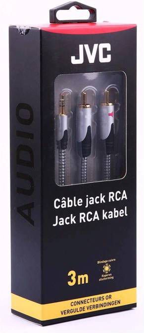 JVC analoge audiokabel JACK CABLE 3.5MM/2 RCA 3M