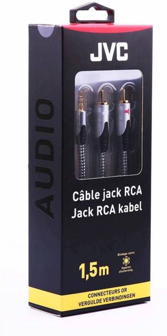 JVC analoge audiokabel JACK 3.5MM/2RCA 1.5M