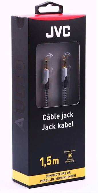 JVC analoge audiokabel JACK 3.5MM M/M 1.5M