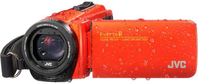 JVC Everio GZ-R495D camcorder met cameratas en 16GB SD kaart