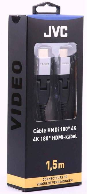 JVC HDMI kabel Ultra HD Gold Connectors Rotative 90°