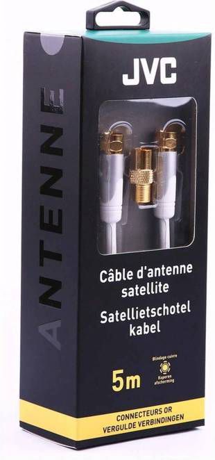 JVC satellietschotel kabel CORDN F M/M WH