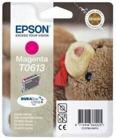 Epson inktcartridge T0613, 250 pagina&apos, s, OEM C13T06134010, magenta
