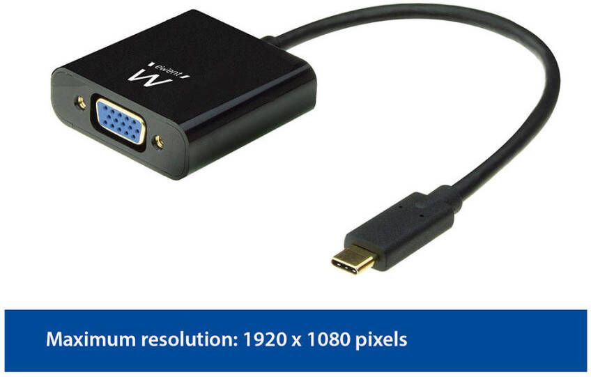 Eminent Ewent Video kabel adapter USB Type-C naar VGA